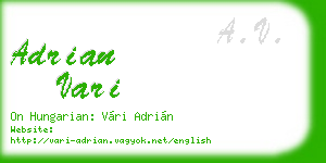 adrian vari business card