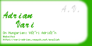 adrian vari business card